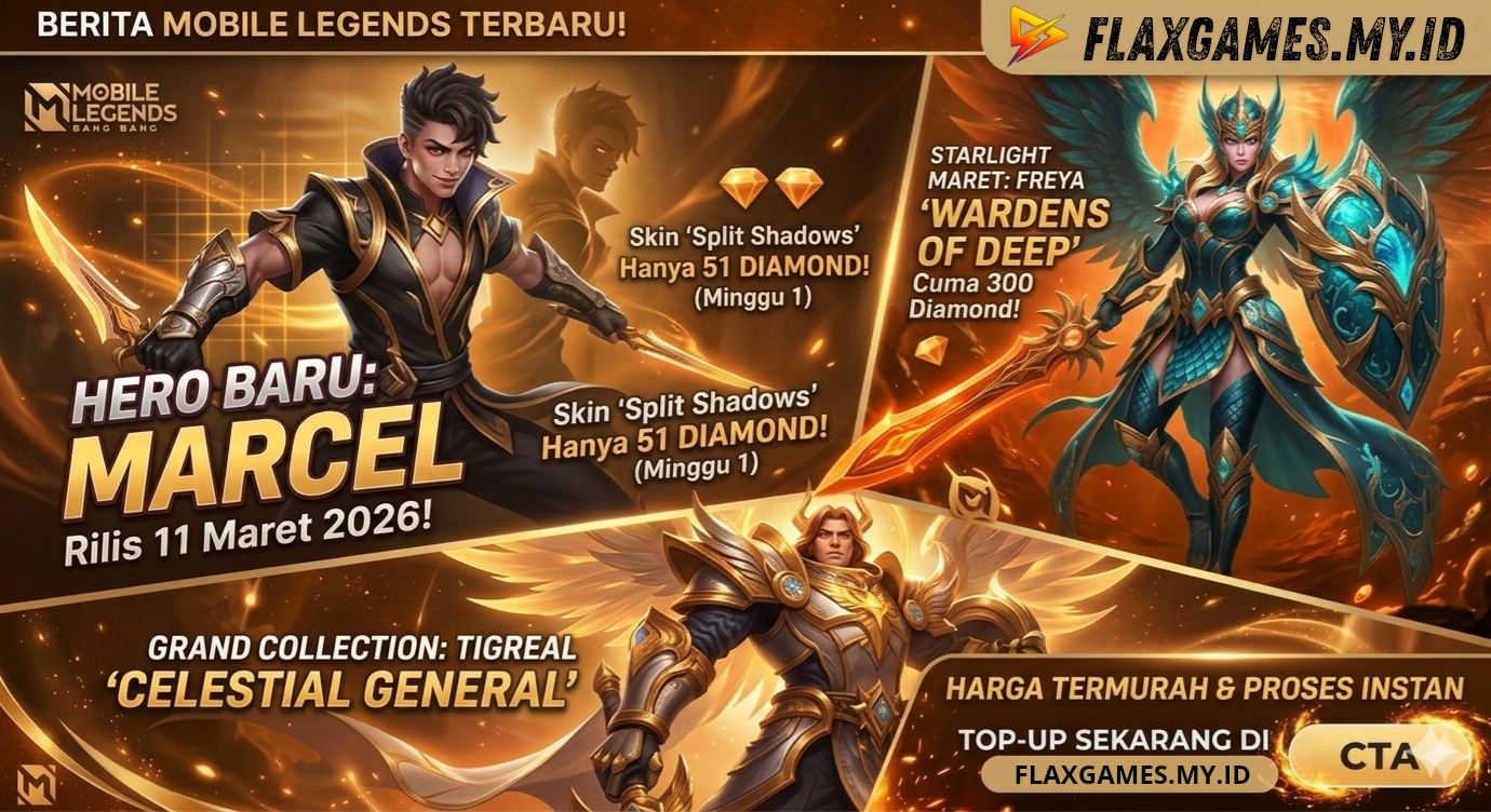 Rilis Hero Baru Marcel & Skin Starlight Maret 2026: Siapkan Diamond-mu!